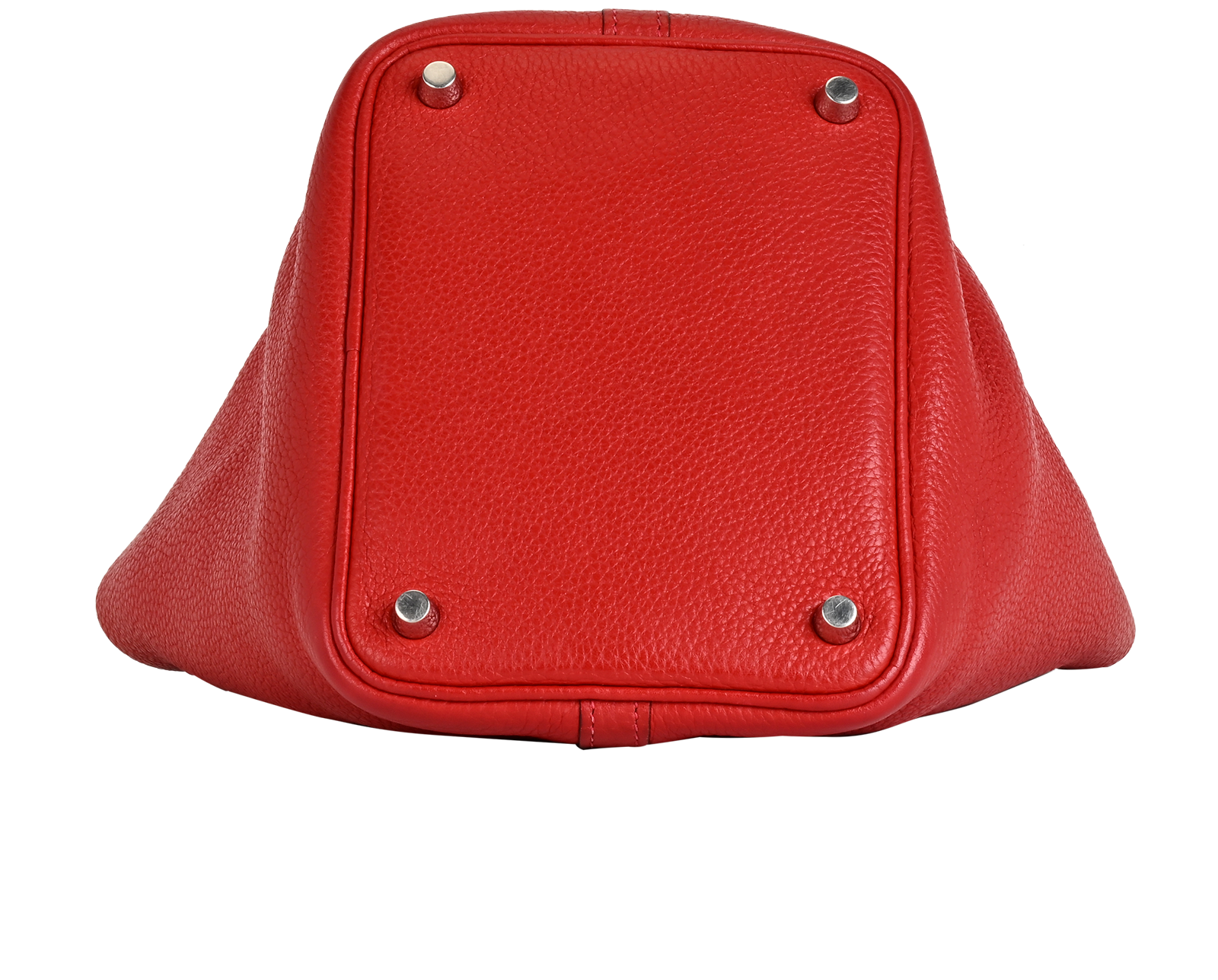 Picotin 18 In Clemence Rouge Grenat, &pound;2,500, Handbags, Red, Leather, Top view